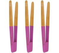 Marca BambooMN - reutilizable bambú tostadas pinzas - varios tamaños