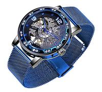 Marca de lujo para hombre relojes de acero inoxidable calendario pantalla mecánico reloj automático para hombres