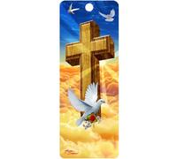 Marca-páginas 3D LiveLife - Esperanza Celestial de Deluxebase. Un Marcador de Paloma con Arte Lenticular 3D con licencia del reconocido artista Michael Searle