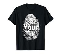 Marca tu identidad orgullo por huellas dactilares Camiseta