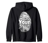 Marca tu identidad orgullo por huellas dactilares Sudadera con Capucha