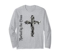 Marcado por la Cruz Christian Ash Cita de la Biblia Religiosa Manga Larga