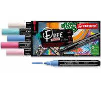 STABILO Marcador acrílico FREE Acrylic T300 Estuche 5 colores 2-3 mm