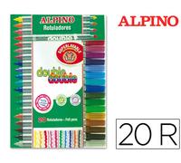 Marcador Alpino Doble 20 Unidades