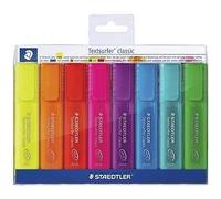 STAEDTLER Textsurfer 364 P WP8 Pack of 8 Highlighters in Classic Rainbow Colours