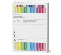 Cricut Marcadores de doble cara, juego definitivo (paquete de 20) 0.4 y 1.0