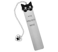 Marcador De Acero Inoxidable De 1 Pieza, Lindos Animales De Dibujos Animados, Marcadores De Libros De Metal Divertidos, Regalo De Amante De La Lectura Creativa.