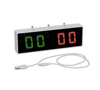 Marcador de billar electrónico LED brillante con tiempo real y audible, contador digital recargable para salas de billar, sistema de control de botón intuitivo para jugadores de billar (3400 mA)