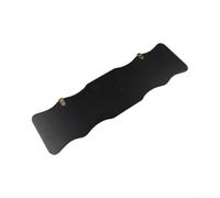 Marcador de billar, marcador de juego de billar de 2 pistas para mesa de billar, tablero de fibra de densidad media con deslizador de metal, diseño clásico, marrón, 16.9 x 4.7 x 0.39 pulgadas (negro)