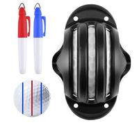 Marcador de bola de alineación, plantilla de marcador de pelota de golf; herramienta de marcado impermeable de secado rápido para líneas de golf | Herramienta de alineación de golf con diseño