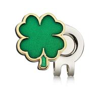 Marcador de bola de Golf de trébol de cuatro hojas, marcador de bola de Golf de la suerte, Clip magnético for sombrero de Golf, Clip de Metal en relieve de trébol de cuatro hojas, 1 ud. para golfistas