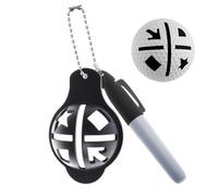Marcador De Bolas De Golf - Plantillas Reutilizables para Alineación | Herramienta De Identificación De Marcadores De Bolas De Golf,para Golfistas Hombres y Mujeres, Práctica, Putting Green, Día del