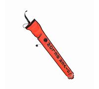 Marcador de Buceo Inflable de 6 Pies con Tiras Reflectantes, Anillos D de Acero Inoxidable y Vlvula de Almacenamiento Fcil, Asegurando la Seguridad y la Visibilidad para las Exploraciones (rojo