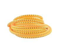 Marcador de cables, Marcadores de cables serie EC, paquete 100 amarillos for letras AZ diámetro cable 1,5 a 6,0 mm2(Ec-3(100pcs),Color-O)