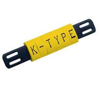 Marcador de cables, PVC, 6 mm, amarillo, marcadores de alambre, 500 unidades, 13611438