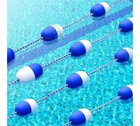 Marcador de carril de piscina, cuerda de seguridad para piscinas, diseño flotante para uso en hoteles, centros turísticos, escuela, ideal para dividir estanques, longitud 36 m