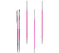 Marcador de Cejas Rosa de 1mm, Juego con Recambios para Dibujo | Cuerpo Transparente de Plástico, Marcas Resistentes y Precisas, para Técnicos y Artistas en Entrenamiento