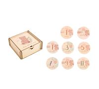 Marcador de crecimiento del primer año para bebé, tarjeta fotográfica, hitos, regalo para baby shower, 8 hitos para bebé