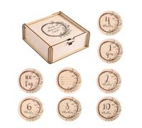 Marcador de crecimiento del primer año para bebé, tarjeta fotográfica, hitos, regalo para baby shower, 8 hitos para bebé