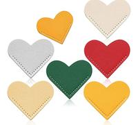Marcador de esquina de piel con corazón para libros, divisor de páginas, portátil, para mujeres, hombres, niños, marcapáginas magnéticos, regalos artísticos para mujeres, hombres, niños, niños