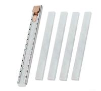 Marcador de esteatita de pizarra blanca con soporte de metal, paquete de 6 herramientas de marcado de ingeniería para maquinaria, fabricación de vehículos, molinos de acero y astilleros