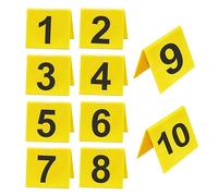 Marcador de evidencia para NO.1-10 10 marcadores de escena del crimen acrílico de doble cara decoración de fiesta reutilizable resistente a la decoloración decoraciones de detectives para accesorios