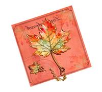 Marcador de hojas de metal, estilo retro botánico, para dormir | Plant Bookmark for Reading Library School Dorm Office Women | Men Teacher Writer Student Metal Bookmarks Retro Botanical Leaf