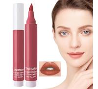 Marcador de labios-Longlasting todo el día Color de labios, mancha de labios a prueba de manchas | Tinte de labios hidratante con punta precisa similar a una pluma, acabado natural para mujeres y niña