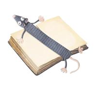 Marcador de libro de punto - Marcador de animales de suave | Compañero de página de crochet hecho a mano de 38 cm | Regalo perfecto para los amantes de los libros, bonito marcador de animales de