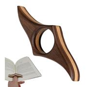 Marcador De Libros Abierto De Madera - Acabado Elegante, Grosor Ajustable De 7,5 A 9,5 Cm, Soporte De Página Resistente, Herramienta Complementaria De Lectura | Lectura En Casa, Estudio De Oficina, Cl