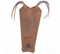 Marcador de libros cuero genuino hecho a mano con diseño de Gato - Paquete de 2 marcapáginas de cuero | Marcadores Hermoso Regalo para hombres y mujeres, ratónes de biblioteca