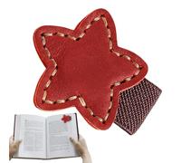 Marcador de Libros de Cuero Magnético,Marcador de Libros de Cuero Magnético, magnético con marca de pentagrama, Marcadores magnéticos de cuero Clip de marcador de libro de texto para leer muj