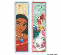 Marcador de libros Vervaco Disney "Viajeros", set de 2, patrón de conteo