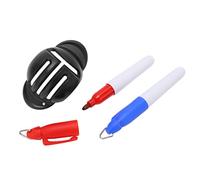 Marcador de Línea de Pelota de de Triple Pista, Kit de Dibujo de Plantilla de Alineación Definitiva para Práctica y Partidos, Material Plástico Portátil (Black)