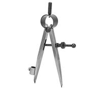 Marcador de línea divisoria para alas, compás de dibujo con soporte para lápiz, compás de dibujo de acero al carbono para trabajos en metal y artesanía en cuero, herramienta girato (100mm)