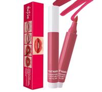 Marcador de mancha de labios: bolígrafo impermeable para color de labios, tinte de punta de fieltro para una aplicación | Tinta de labios mate de secado rápido para ropa de larga duración,