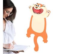 Marcador de páginas de dibujos animados - Marcapáginas de animales, marca de página ilustrada de animales | Divertido marcador de libros de lectura para niños, suministros de papelería, escuela para