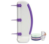 Marcador de pastel, raspador de pastel, marcador de medición de pastel más suave, regla de equilibrio, patrón, línea de decoración, bordes de pastel, herramientas de decoración