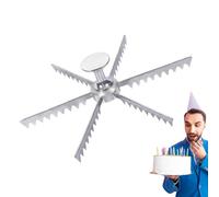 Marcador de pasteles - Herramienta de decoración y escritura de postres | Cortador para porciones de tarta y tarta | Herramientas de aluminio para hornear tartas de queso, tartas cuadradas postres c