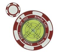 Marcador De Pelota De Golf - Clip De Sombrero Magnético De Metal | Ayuda De Alineación De Precisión Portátil 56G | Innovadora Insignia De Lectura Verde Mejora La Precisión Del Putter Para Mejor Sc