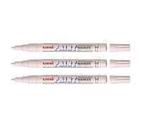 Marcador de pintura de color Uni Multi Surface Opaque Marcado al aire libre Fine Bullet Tip Pen PX-21 Blanco