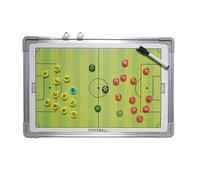 Marcador de Pizarra Blanca, Equipo Entrenamiento Fútbol, con Piezas de Ajedrez Magnéticas y Marcadores, Diseño para Colgar, para la Enseñanza(Soccer)