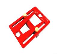 Marcador de plantilla de cola de milano de aleación de aluminio rojo, calibre ajustable para carpintería con escala tallada para marcar juntas precisas y proyectos de bricolaje