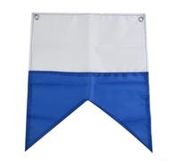 Marcador de poliéster con bandera de barco de buceo azul y blanco con alta visibilidad para esnórquel, señal de seguridad ligera, de secado rápido, resistente al agua de mar, tamaño de equipo al aire