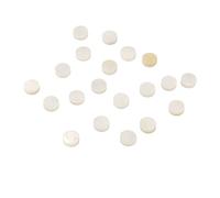 Marcador de posición de guitarra Puntos de diapasón de diapasón con cáscara profesional hecha de marketing de diapasón blanco para guitarra ukelele mandolin banjo 20pcs (5 mm / 0.2 pulgadas)