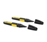 Marcador De Punta Cincel Stanley® Negro (Paquete De 2) STA047314