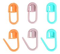 Marcador de puntadas, L: 22 mm, verde, morado, naranja, 30 unidades