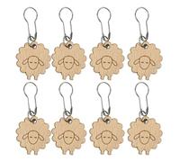 Marcador de Puntadas para Ganchillo,Marcadores de Puntadas de Ganchillo de Madera, Nociones de crochet para tejer extraíbles, Marcadores de puntadas de punto de madera, marcadores de puntadas de bloqu