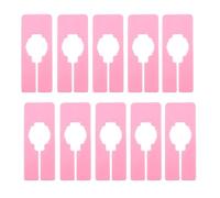 Marcador de tamaño percha, 100 Uds., divisores estante ropa plástico rectangulares for organización estantes(Pink)