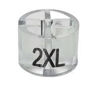 Marcador de tamaño percha 400 piezas Marcadores ropa transparente Plástico for organización bastidores(2xl)